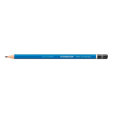 STAEDTLER Bleistift Mars Lumograph 100-2B 17,5cm 2B Schaft blau STAEDTLER Bleistift Mars Lumograph 100-2B 17,5cm 2B Schaft blau