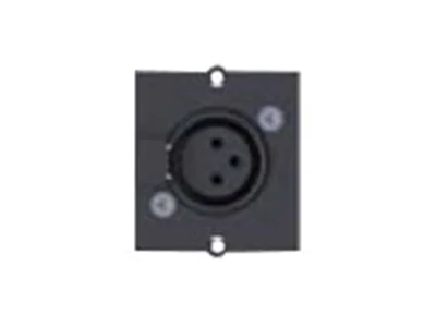 Bachmann - Modulares Faceplate-Snap-In - 3 PIN XLR - Schwarz