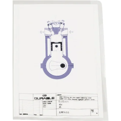 DURABLE Sichthülle 233919 DIN A4 0,15mm PVC tr 50 St./Pack. DURABLE Sichthülle 233919 DIN A4 0,15mm PVC tr 50 St./Pack.