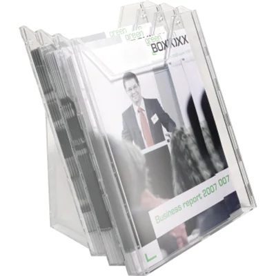 DURABLE Prospekthalter COMBIBOXX 858019 A4 3Fächer Acryl tr