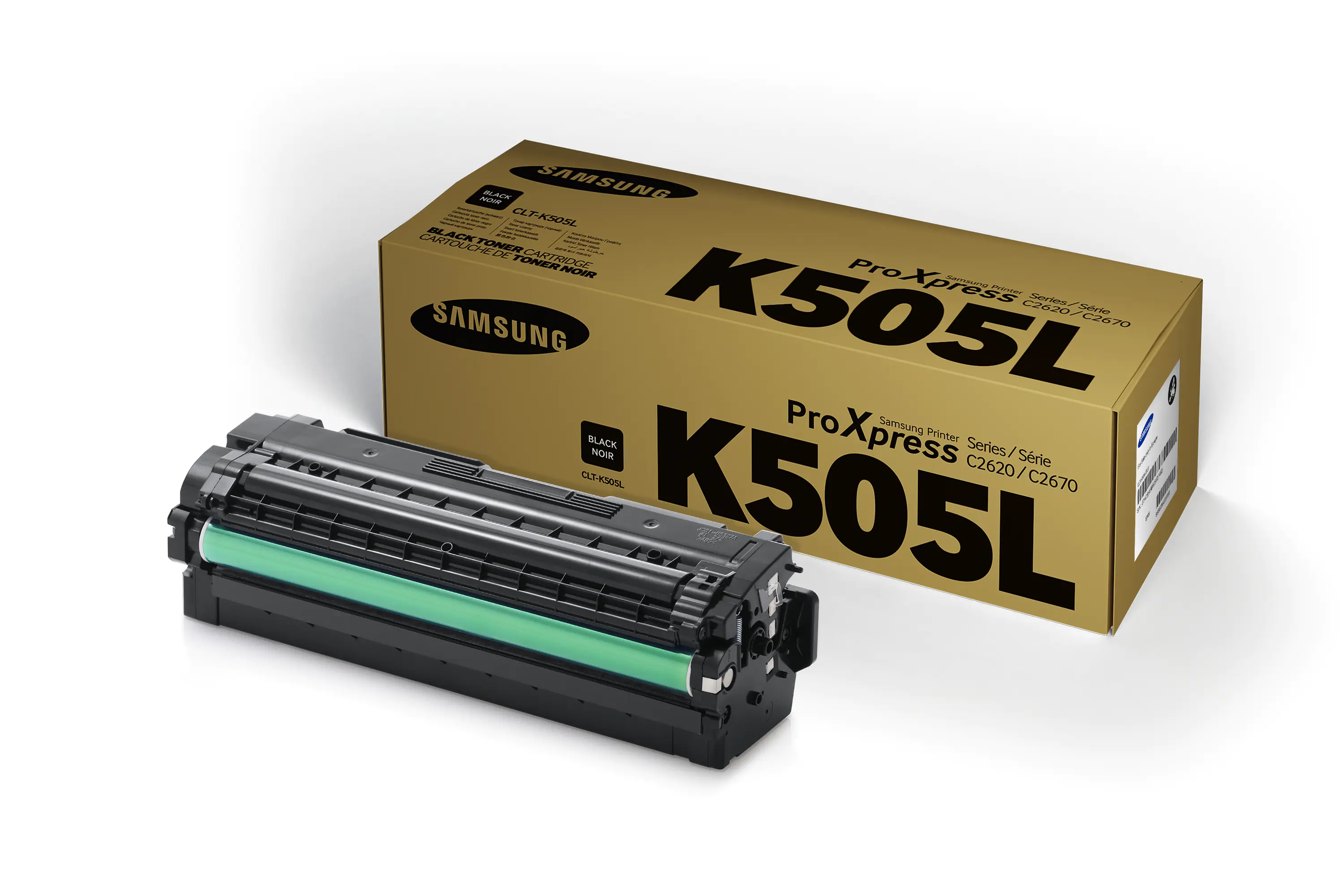 Samsung CLT-K505L - Hohe Ergiebigkeit - Schwarz - Original - Tonerpatrone (SU168A) - für ProXpress SL-C2620DW, SL-C2670FW, SL-C2680FX Samsung CLT-K505L - Hohe Ergiebigkeit - Schwarz - Original - Tonerpatrone (SU168A) - für ProXpress SL-C2620DW, SL-C2670FW, SL-C2680FX