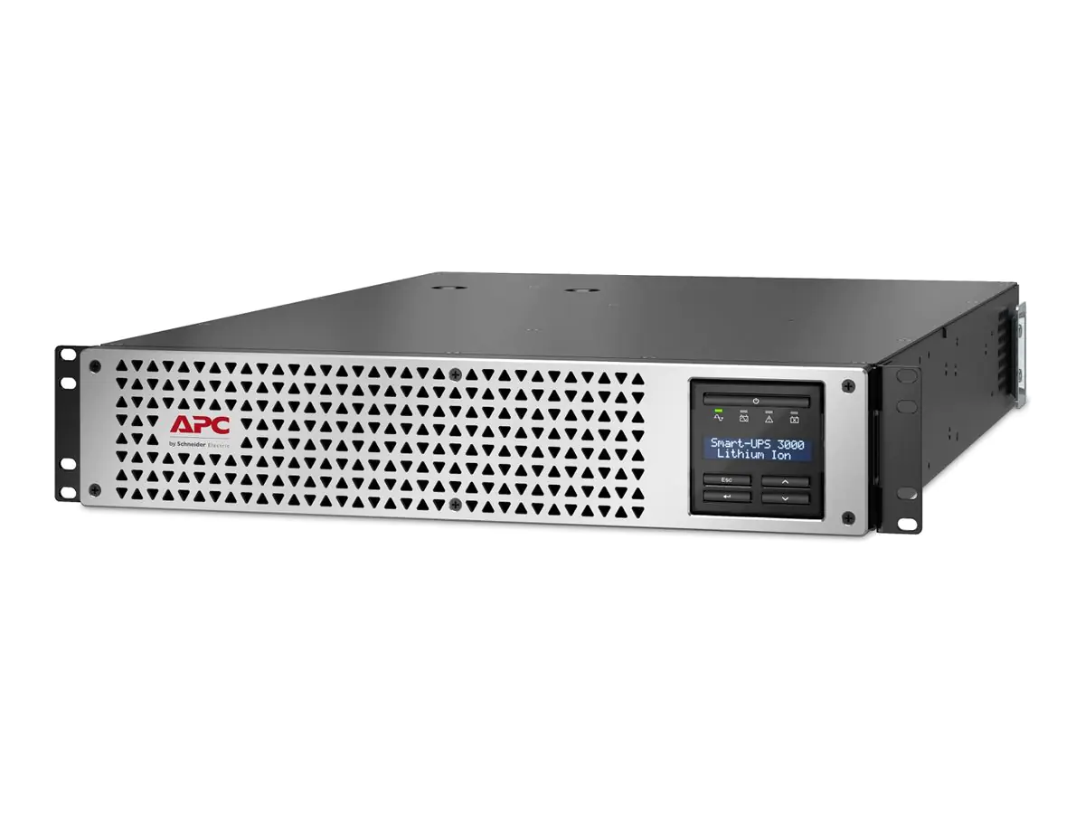 APC Smart-UPS Lithium Ion - USV (Rack - einbaufähig) - Line Interactive, 8 x IEC C13, 1 x IEC C19, SmartConnect+SmartSlot, AVR, LCD - Wechselstrom 220/230/240 V - 1980 Watt - 2200 VA - USB, serial, RJ-45 - Ausgangsanschlüsse: 9 - 2U - Schwarz mit silberne