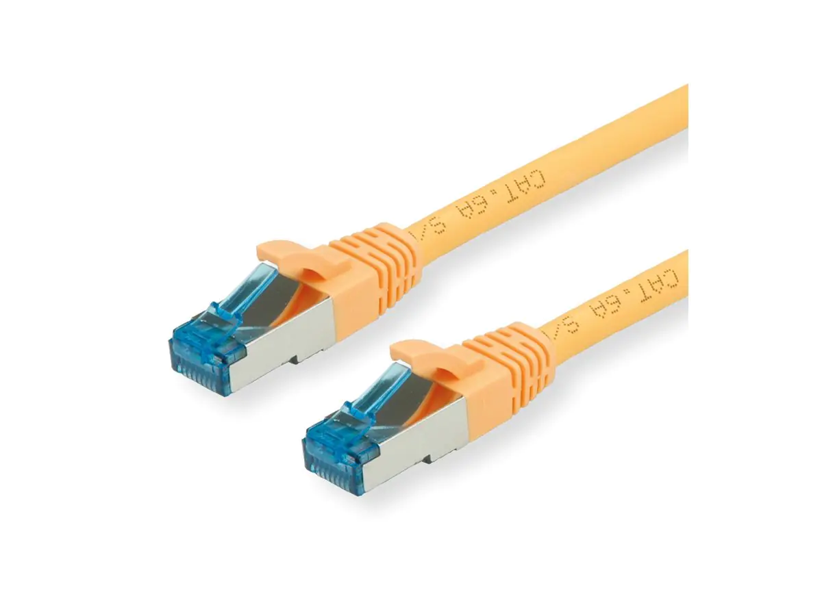 VALUE S/FTP PiMF Patchkabel Kat.6A Kl. EA gelb 0.15m - FTP - PIMF