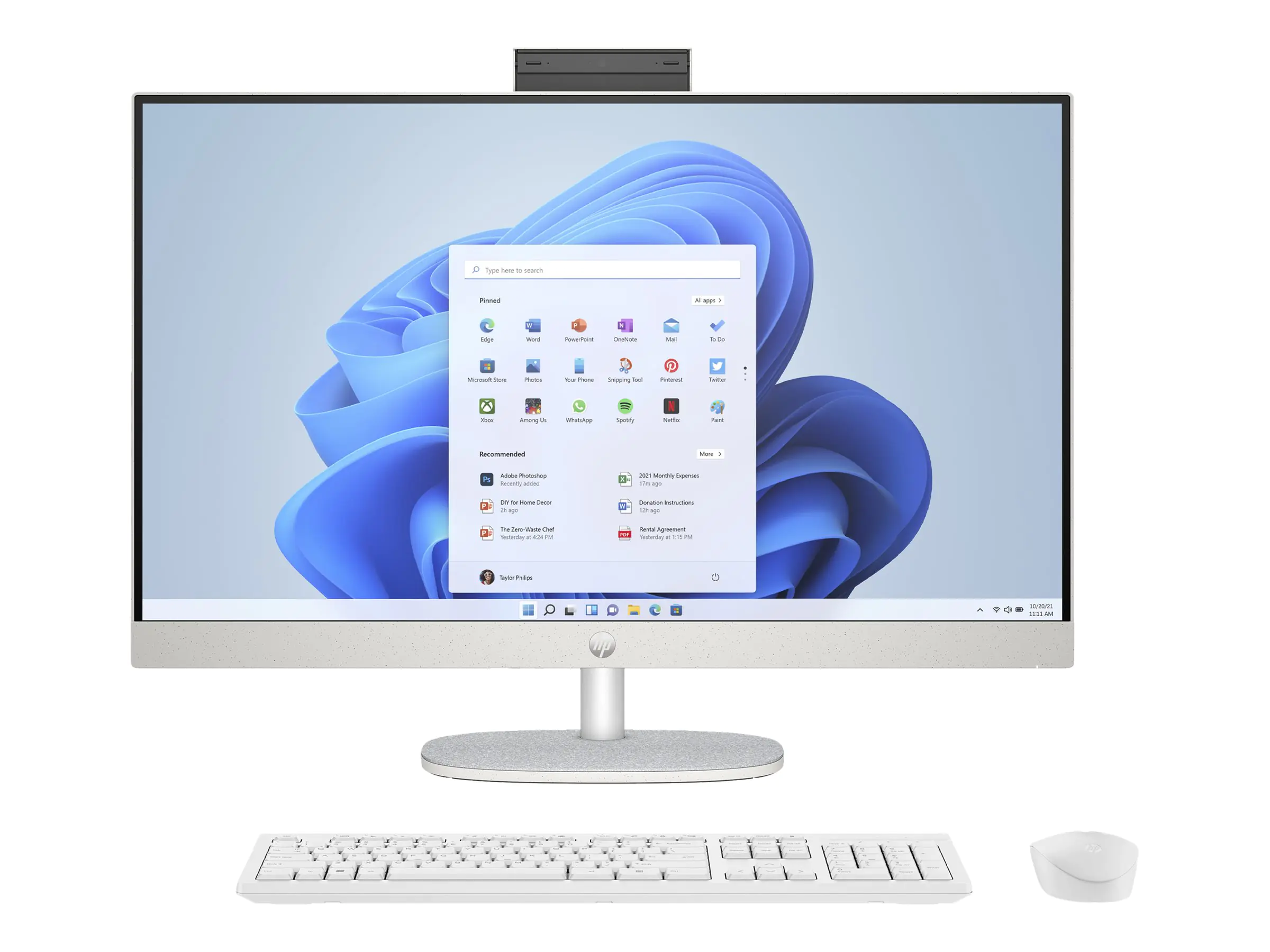 HP 27-cr0006ng - All-in-One (Komplettlösung) - Ryzen 7 7730U / 2 GHz - RAM 16 GB - SSD 1 TB - NVMe - Radeon Graphics - Wi-Fi 6, Bluetooth 5.3, 1GbE - WLAN: 802.11a/b/g/n/ac/ax, Bluetooth 5.3 - Win 11 Home - Monitor: LED 68.6 cm (27") 1920 x 1080 (Ful