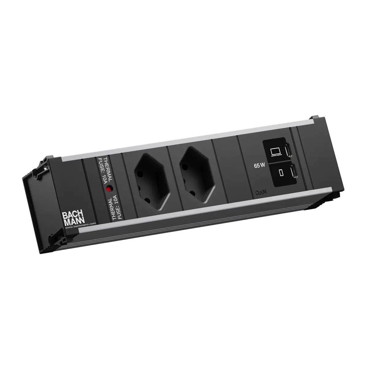 Bachmann CONI S 2xCH 0° 1xUSB C/C 65W - Zubehör Stromversorgung BM0022892
