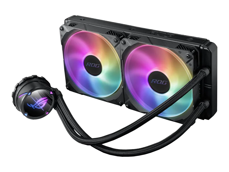 ASUS ROG STRIX LC II 280 ARGB - Prozessor-Flüssigkeitskühlsystem - (für: LGA1156, LGA1366, LGA1155, LGA2011, LGA1150, LGA2011-3, LGA1151, AM4, LGA2066, TR4, LGA1200) - Aluminium mit Kupferbasis - 140 mm