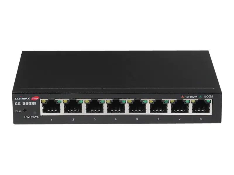 Edimax Pro GS-5008E - Switch - Smart - 8 x 10/100/1000 - wandmontierbar