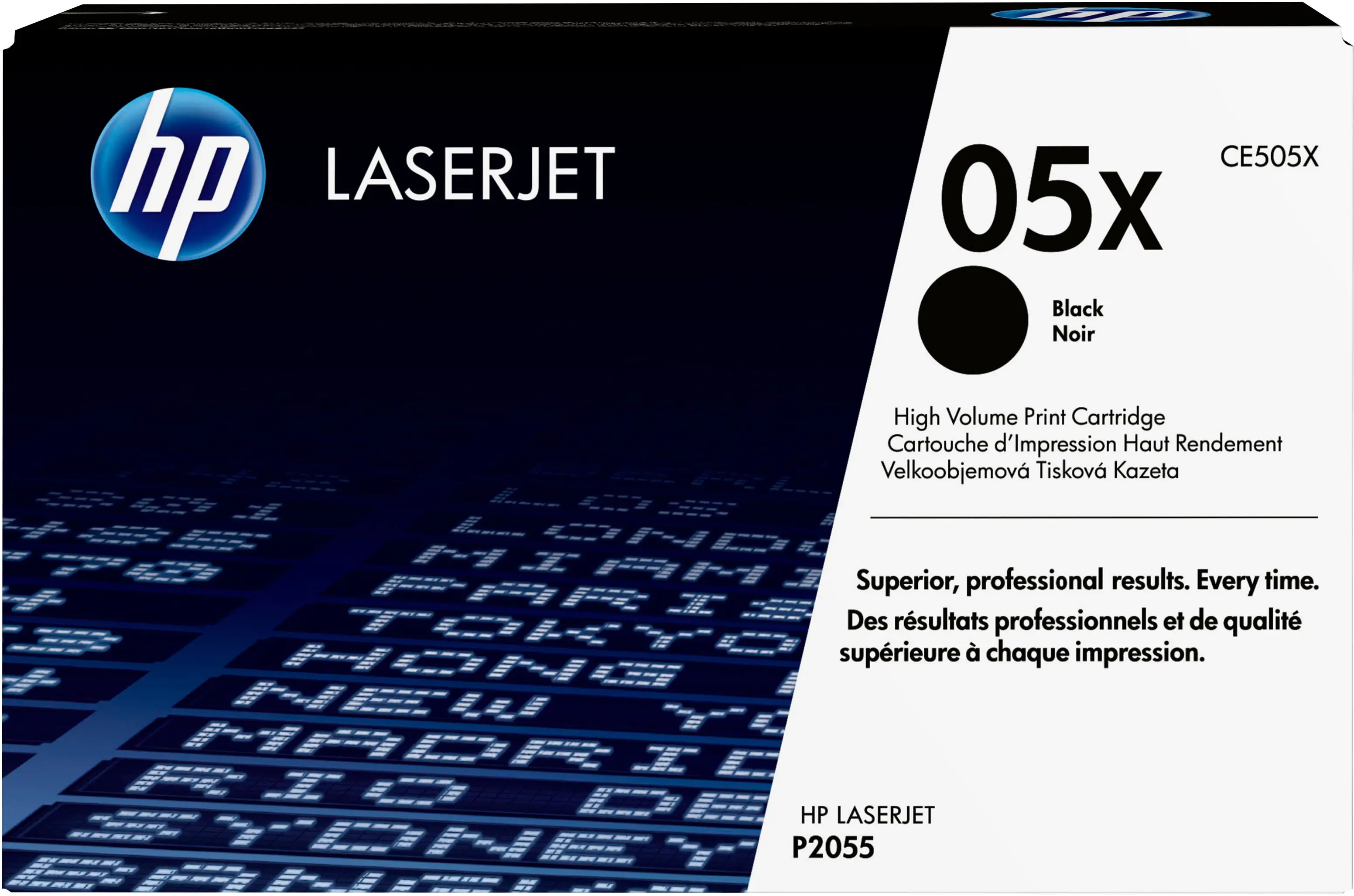 HP 05X - Hohe Ergiebigkeit - Schwarz - Original - LaserJet - Tonerpatrone (CE505X) - für LaserJet P2054, P2055, P2056, P2057 HP 05X - Hohe Ergiebigkeit - Schwarz - Original - LaserJet - Tonerpatrone (CE505X) - für LaserJet P2054, P2055, P2056, P2057