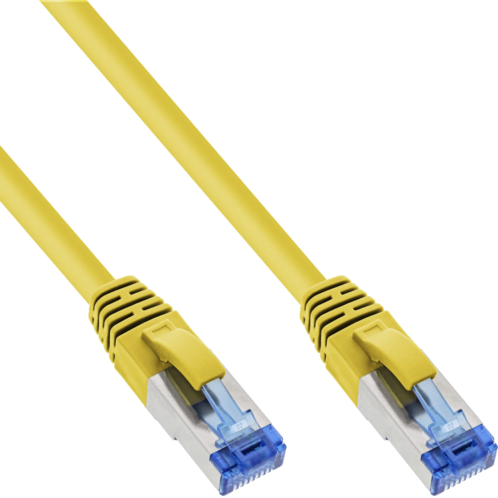 InLine - Patch-Kabel - RJ-45 (M) zu RJ-45 (M) - 7.5 m - SSTP-Kabel - CAT 6a - halogenfrei - Gelb
