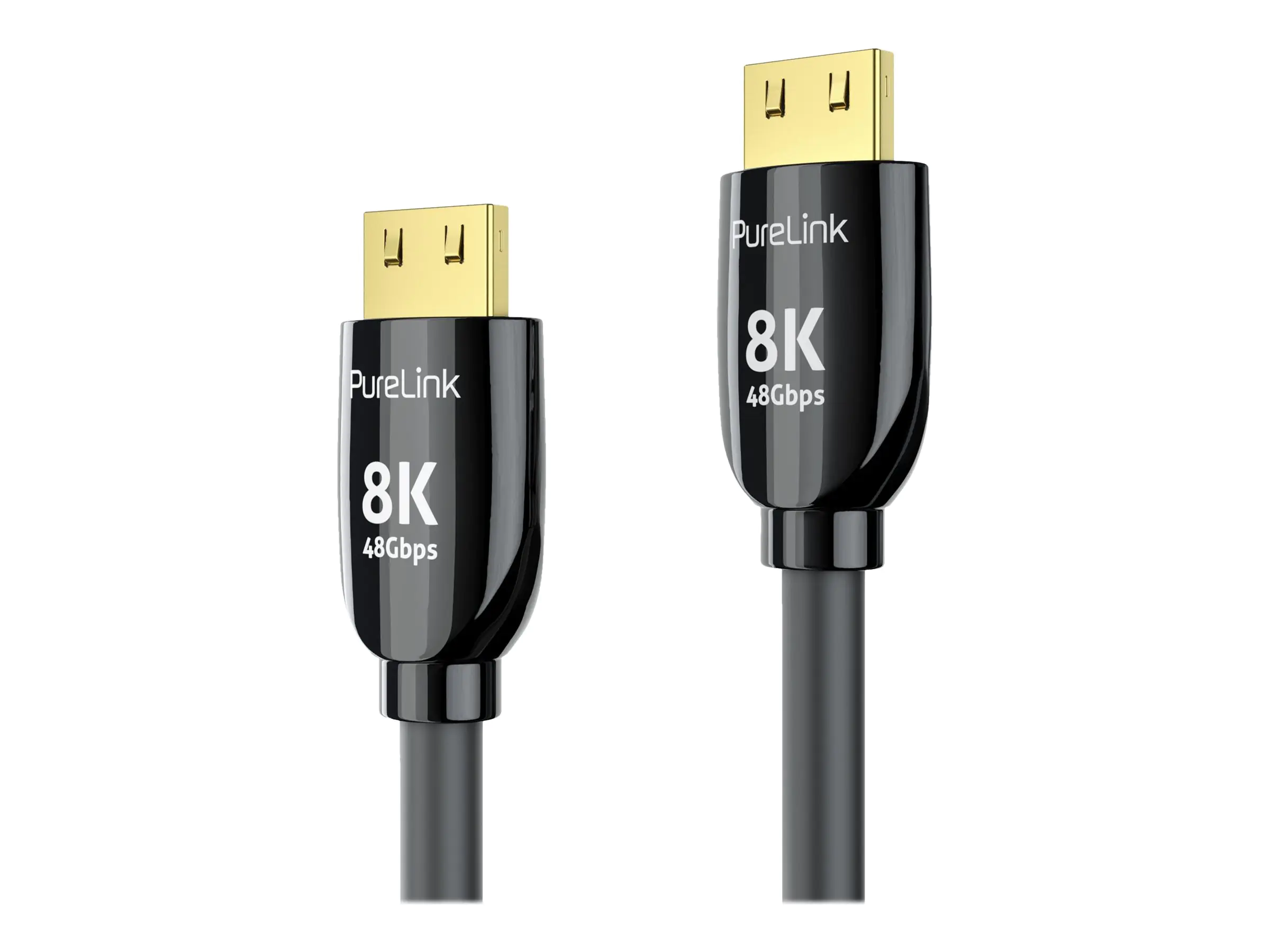 PureLink ProSpeed - Ultra High Speed - HDMI-Kabel mit Ethernet - HDMI männlich zu HDMI männlich - 1 m - Dreifachisolierung - Schwarz - rund, Support von 8K 60 Hz