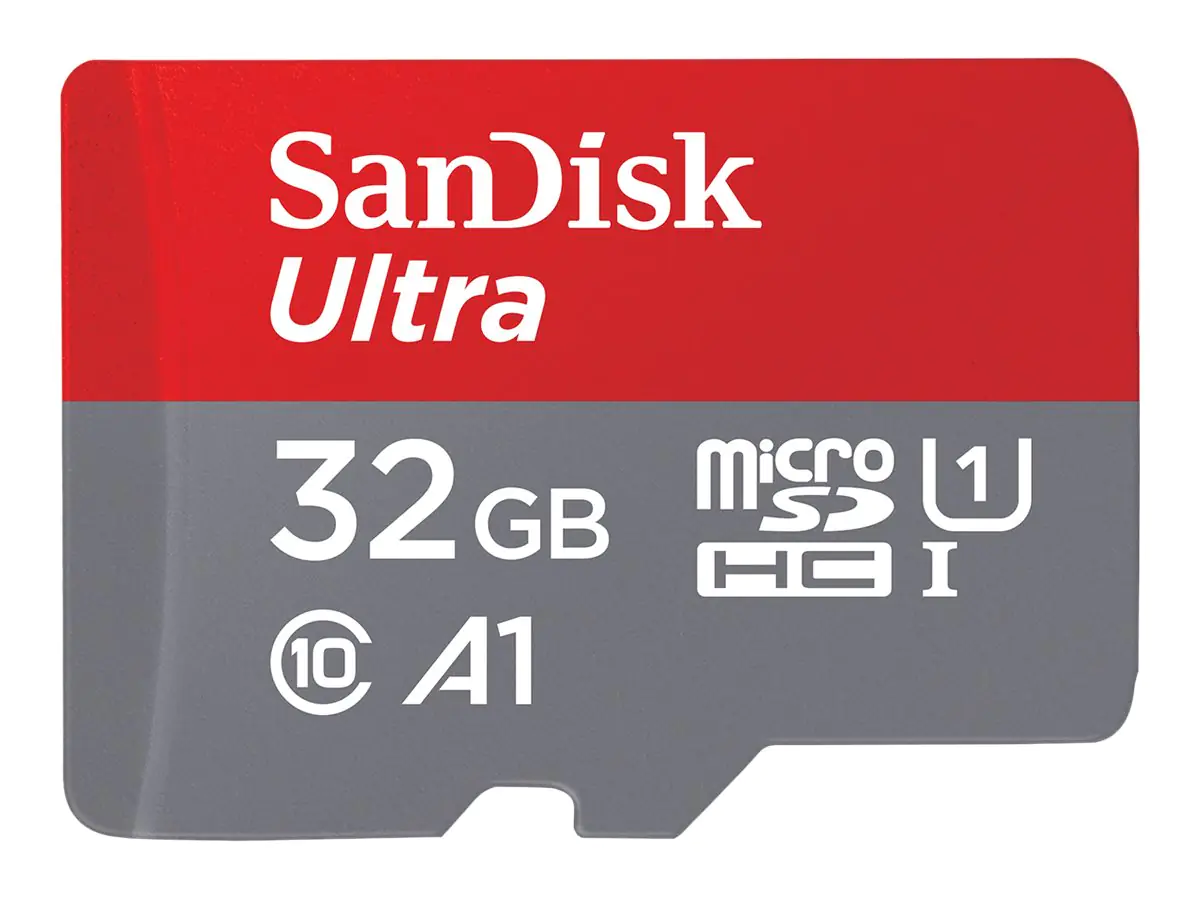 SanDisk Ultra - Flash-Speicherkarte (microSDHC/SD-Adapter inbegriffen) - 32 GB - A1 / UHS-I U1 / Class10 - microSDHC UHS-I SanDisk Ultra - Flash-Speicherkarte (microSDHC/SD-Adapter inbegriffen) - 32 GB - A1 / UHS-I U1 / Class10 - microSDHC UHS-I
