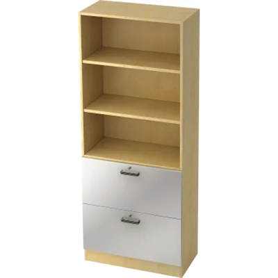 Hammerbacher Registraturschrank V7300/3/S/SG 5OH ahorn/silber Hammerbacher Registraturschrank V7300/3/S/SG 5OH ahorn/silber