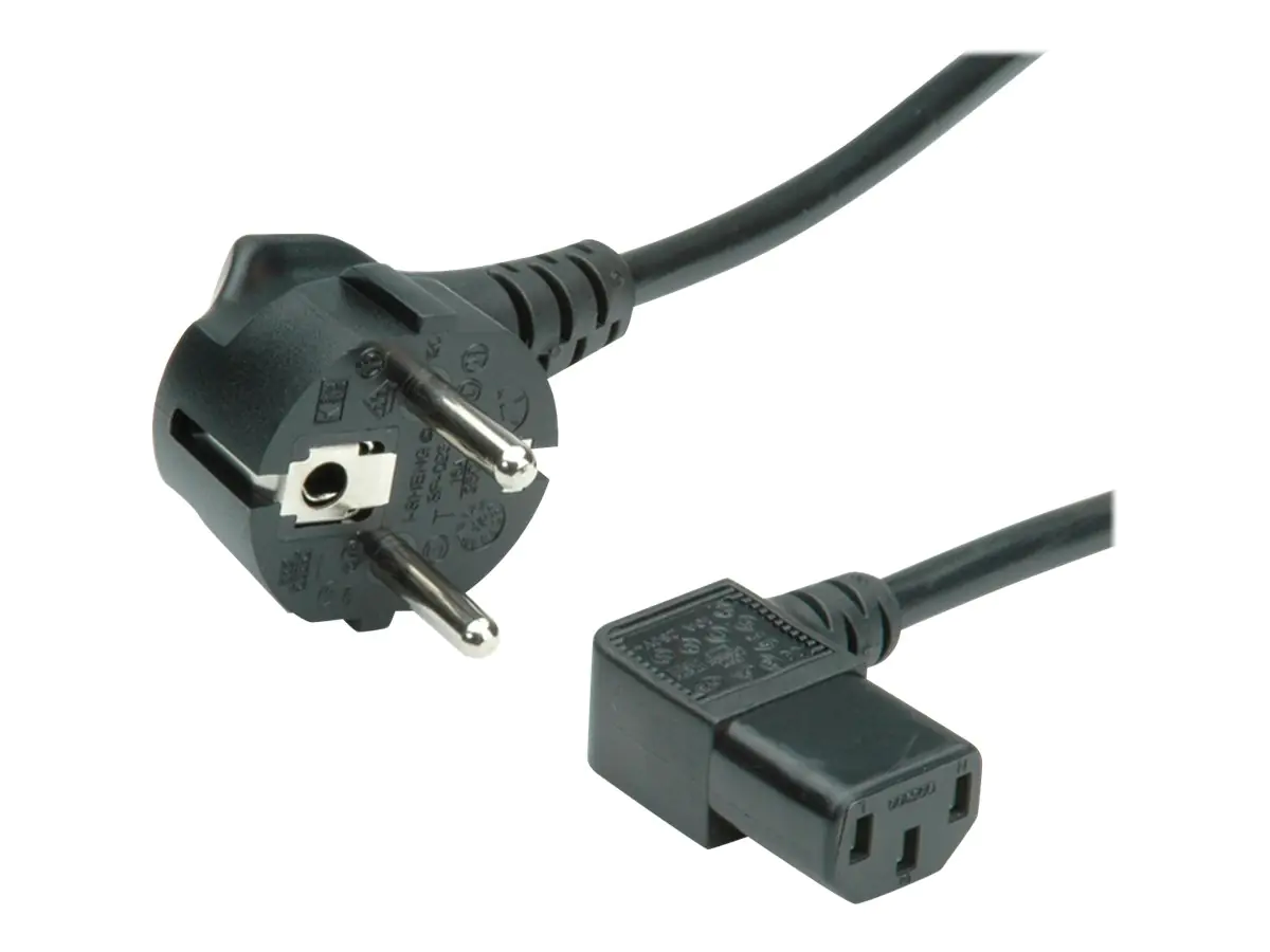 VALUE Stromkabel - power IEC 60320 C13 zu power CEE 7/7 (M) 19.99.1118