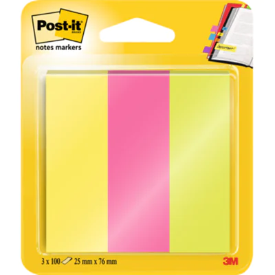 Post-it Haftstreifen Page Marker 671-3 25x76mm sortiert 3 St./Pack. Post-it Haftstreifen Page Marker 671-3 25x76mm sortiert 3 St./Pack.