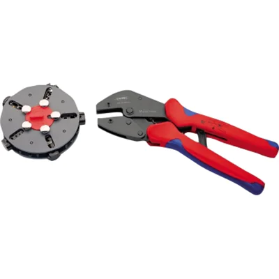 KNIPEX Crimpzange MultiCrimp 97 33 02 250mm 5Wechseleinsätze KNIPEX Crimpzange MultiCrimp 97 33 02 250mm 5Wechseleinsätze