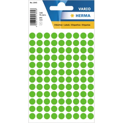 HERMA Markierungspunkt 1845 8mm grün 540 St./Pack. HERMA Markierungspunkt 1845 8mm grün 540 St./Pack.