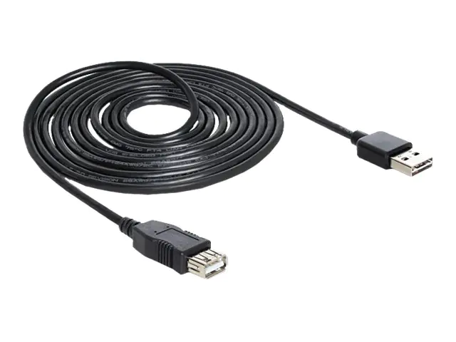 Delock EASY-USB - USB-Verlängerungskabel - USB (W) zu USB (M) - 3 m - Schwarz