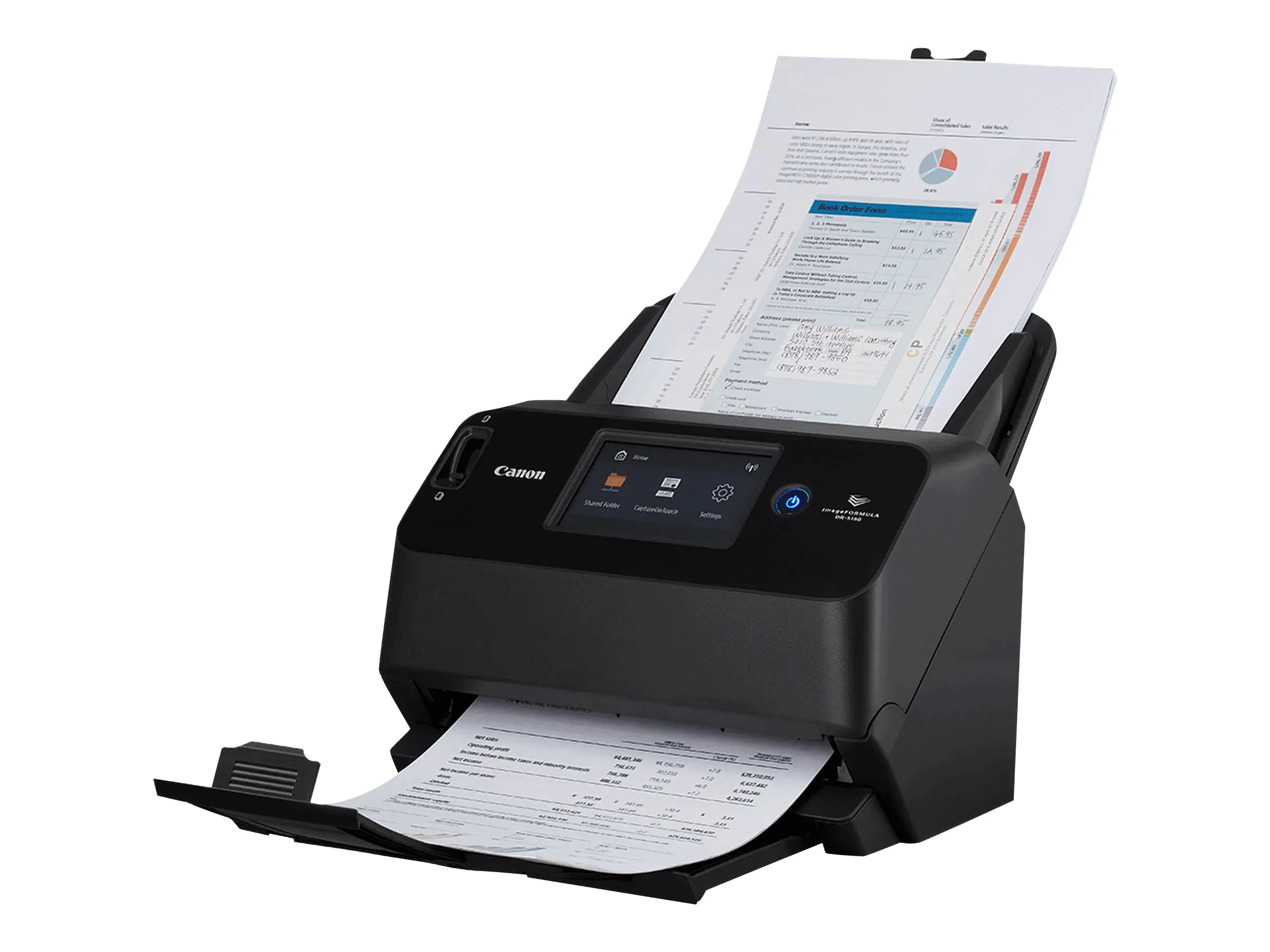 Canon imageFORMULA DR-S130 - Dokumentenscanner - CMOS / CIS - Duplex - 216 x 3000 mm - 600 dpi x 600 dpi - bis zu 30 Seiten/Min. (einfarbig) / bis zu 30 Seiten/Min. (Farbe) - automatischer Dokumenteneinzug (60 Blätter) - bis zu 3500 Scanvorgänge/Tag - USB