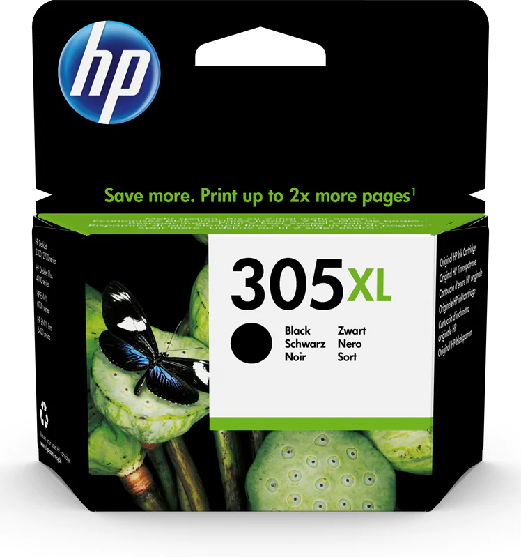 HP 305XL - 6.45 ml - Hohe Ergiebigkeit - pigmentiertes Schwarz - original - Tintenpatrone - für Deskjet 23XX, 27XX, 28XX, 41XX, 42XX; DeskJet Plus 41XX; ENVY 60XX, 64XX; ENVY Pro 64XX HP 305XL - 6.45 ml - Hohe Ergiebigkeit - pigmentiertes Schwarz - original - Tintenpatrone - für Deskjet 23XX, 27XX, 28XX, 41XX, 42XX; DeskJet Plus 41XX; ENVY 60XX, 64XX; ENVY Pro 64XX