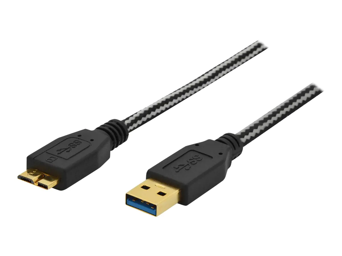 Ednet USB-Kabel - Micro-USB Type B (M) bis USB Typ A (W)