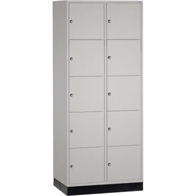 C+P Schließf.schrank 8570203S10008 10Fächer 1950x820x600mm lgr/lgr