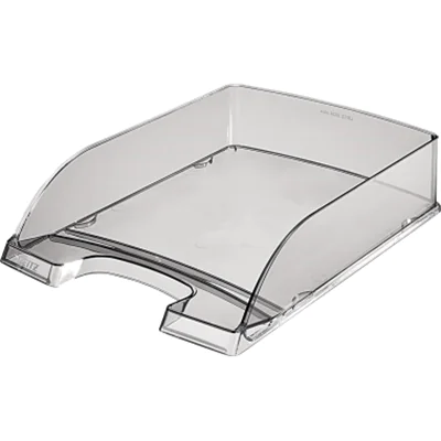 Leitz Briefablage Transparent Plus 52260092 DIN A4 PS grau Leitz Briefablage Transparent Plus 52260092 DIN A4 PS grau