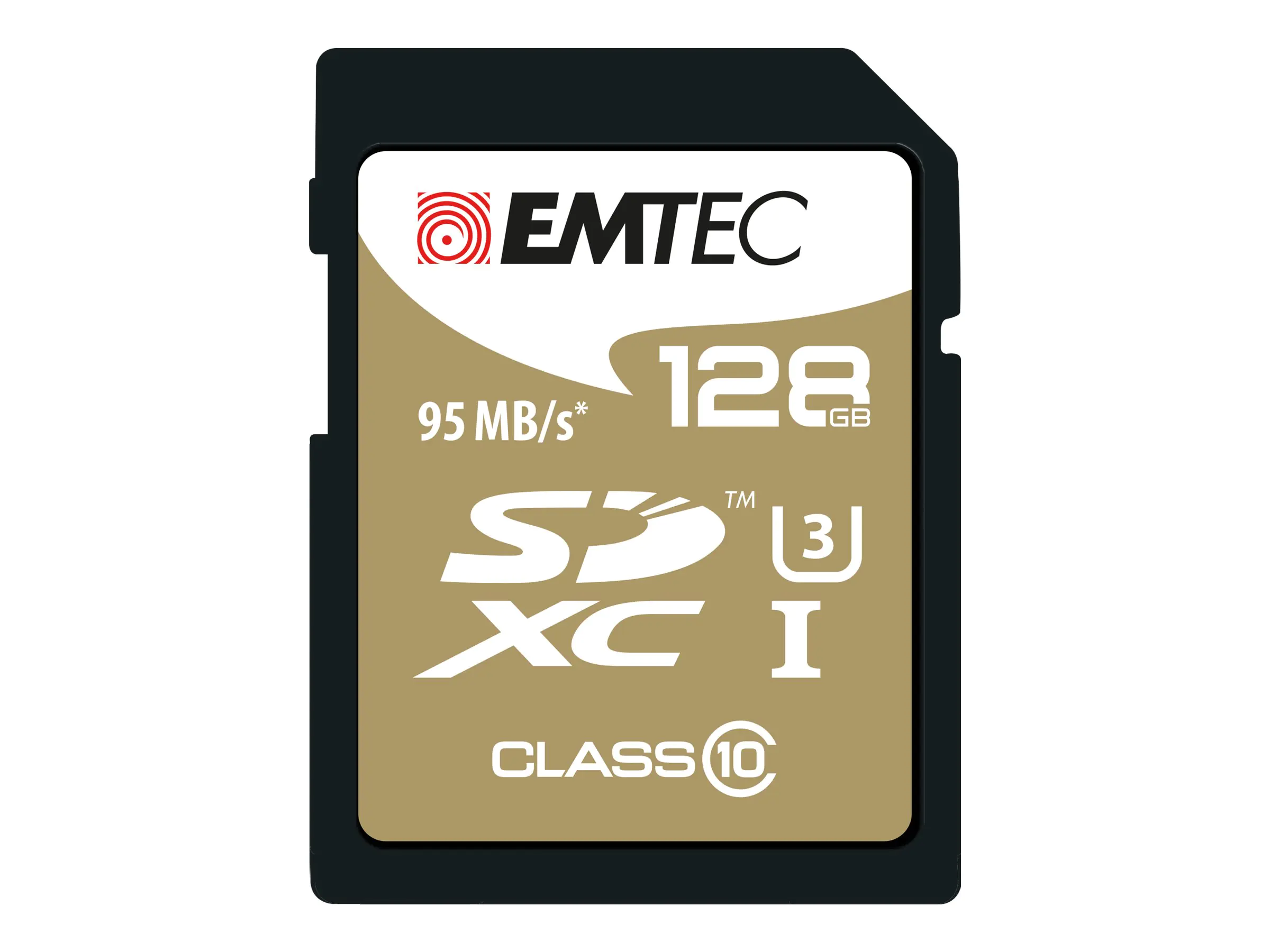 EMTEC SpeedIN' - Flash-Speicherkarte - 128 GB - UHS Class 3 / Class10 - SDXC UHS-I