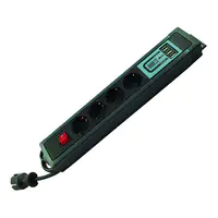 REV Ritter REV 00146491, 2,4 m, 4 AC-Ausgänge, Schwarz, 230 V, 16 A, 3500 W 0014438713