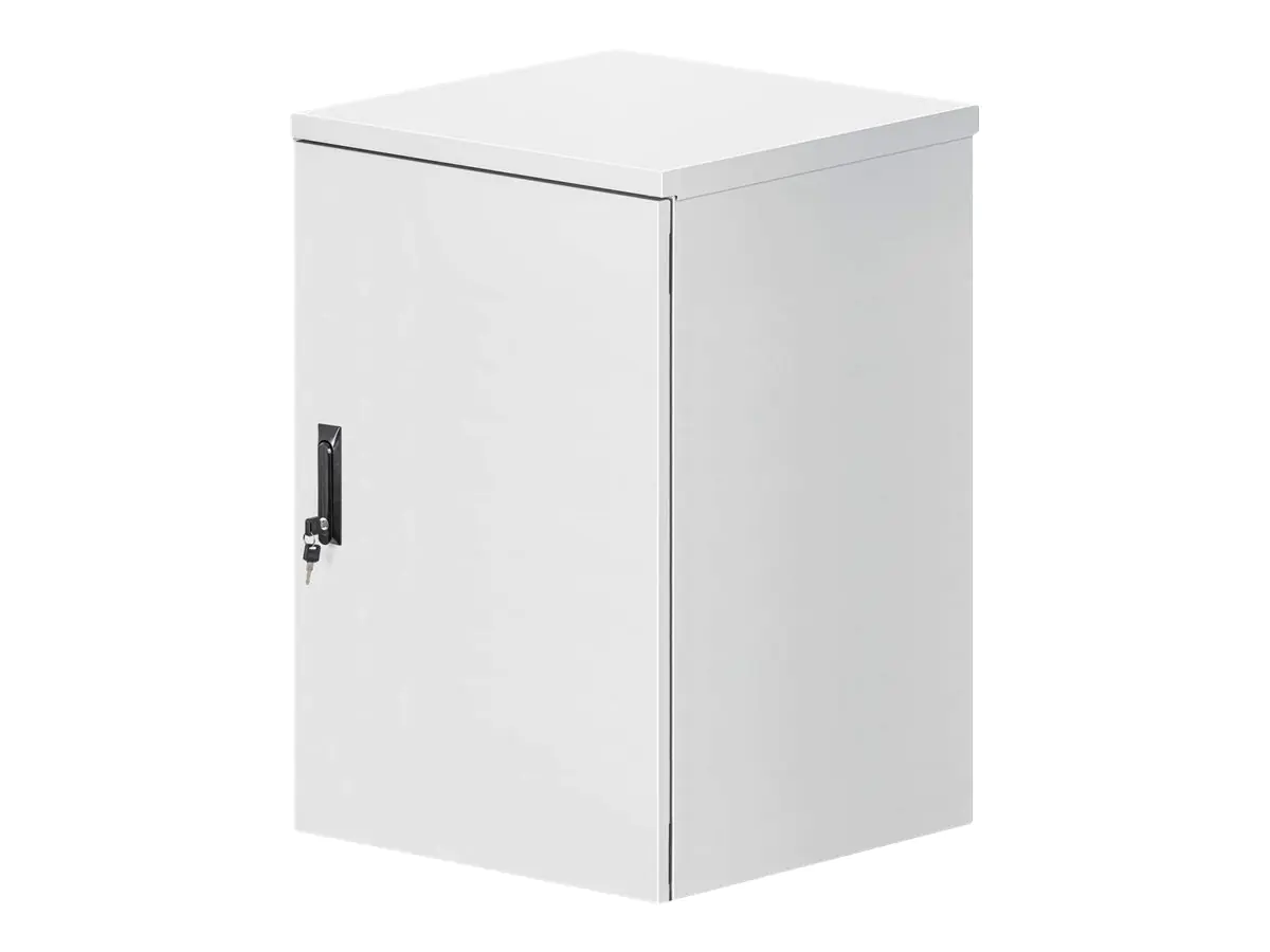Intellinet - Gehäuse - IP55, 2 integrierte Lüfter - geeignet für Wandmontage - Hellgrau, RAL7035 - 18U - 48.3 cm (19")