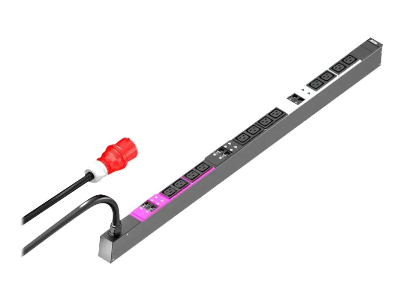 Rittal PDU Basic - Stromverteilungseinheit - Wechselstrom 400 V - 22 kW - 3 Phasen - Ausgangsanschlüsse: 12 (12 x IEC 60320 C19) 7979131