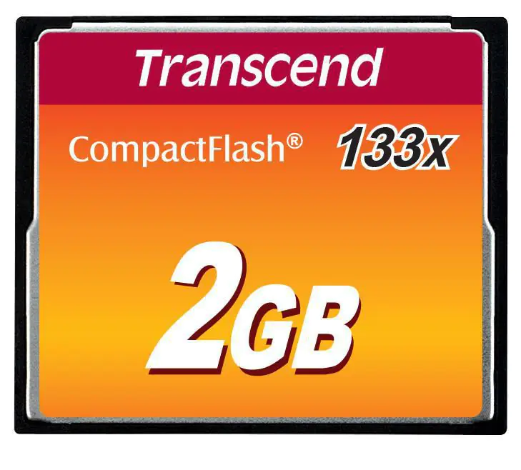 Transcend - Flash-Speicherkarte - 2 GB - 133x - CompactFlash Transcend - Flash-Speicherkarte - 2 GB - 133x - CompactFlash