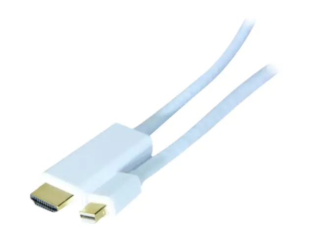 exertis Connect - Adapterkabel - Mini DisplayPort männlich zu HDMI männlich - 2 m - weiß - 4K Unterstützung