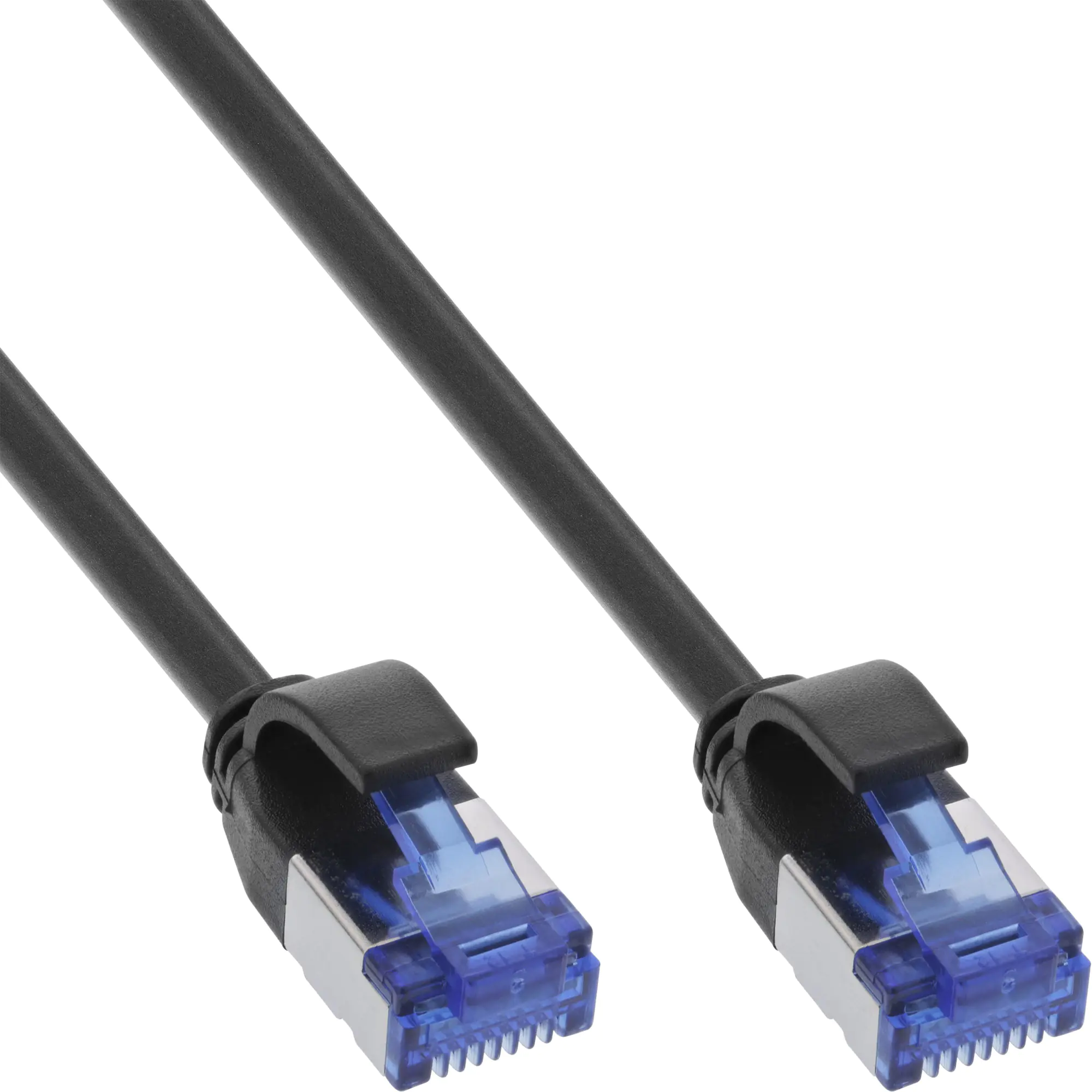 InLine - Patch-Kabel - RJ-45 (M) zu RJ-45 (M) - 3 m - 4.1 mm - S/FTP, PiMF - CAT 6a - IEEE 802.3bt - halogenfrei, ohne Haken, schmal, flexibel - Schwarz InLine - Patch-Kabel - RJ-45 (M) zu RJ-45 (M) - 3 m - 4.1 mm - S/FTP, PiMF - CAT 6a - IEEE 802.3bt - halogenfrei, ohne Haken, schmal, flexibel - Schwarz