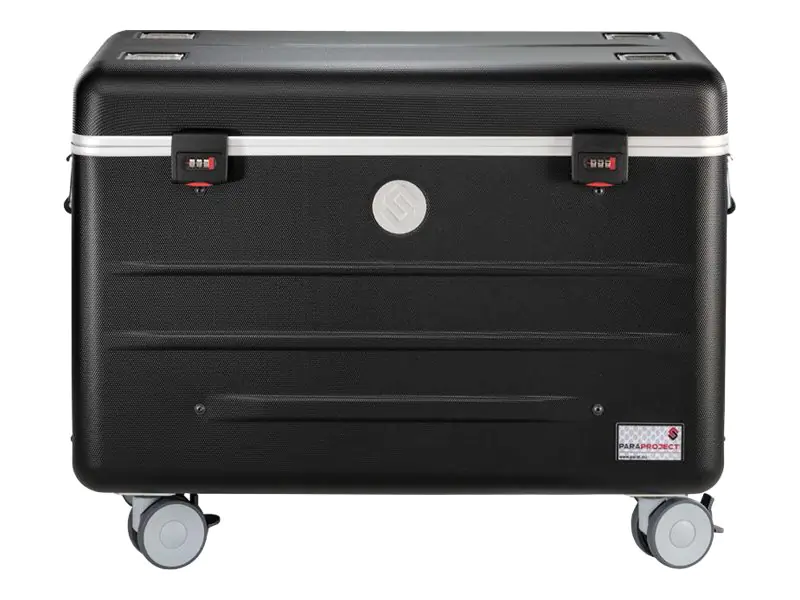 PARAT PARAPROJECT Case i16 KidsCover - Wagen (synchronisieren und laden) für 16 Tablets - verriegelbar - Aluminium, ABS-Kunststoff - Schwarz (up to 9.7") - Ausgang: 5 V