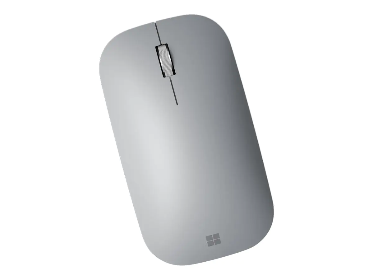 Microsoft Surface Mobile Mouse - Maus - optisch - 3 Tasten - kabellos - Bluetooth 4.2 - Platin - kommerziell