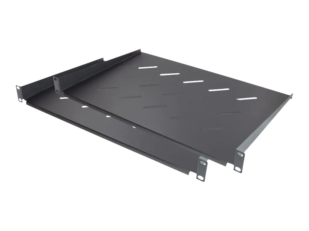 Good Connections Rack - Regal - Vorderseite - Schwarz, RAL 9005 - 1U - 48.3 cm (19")