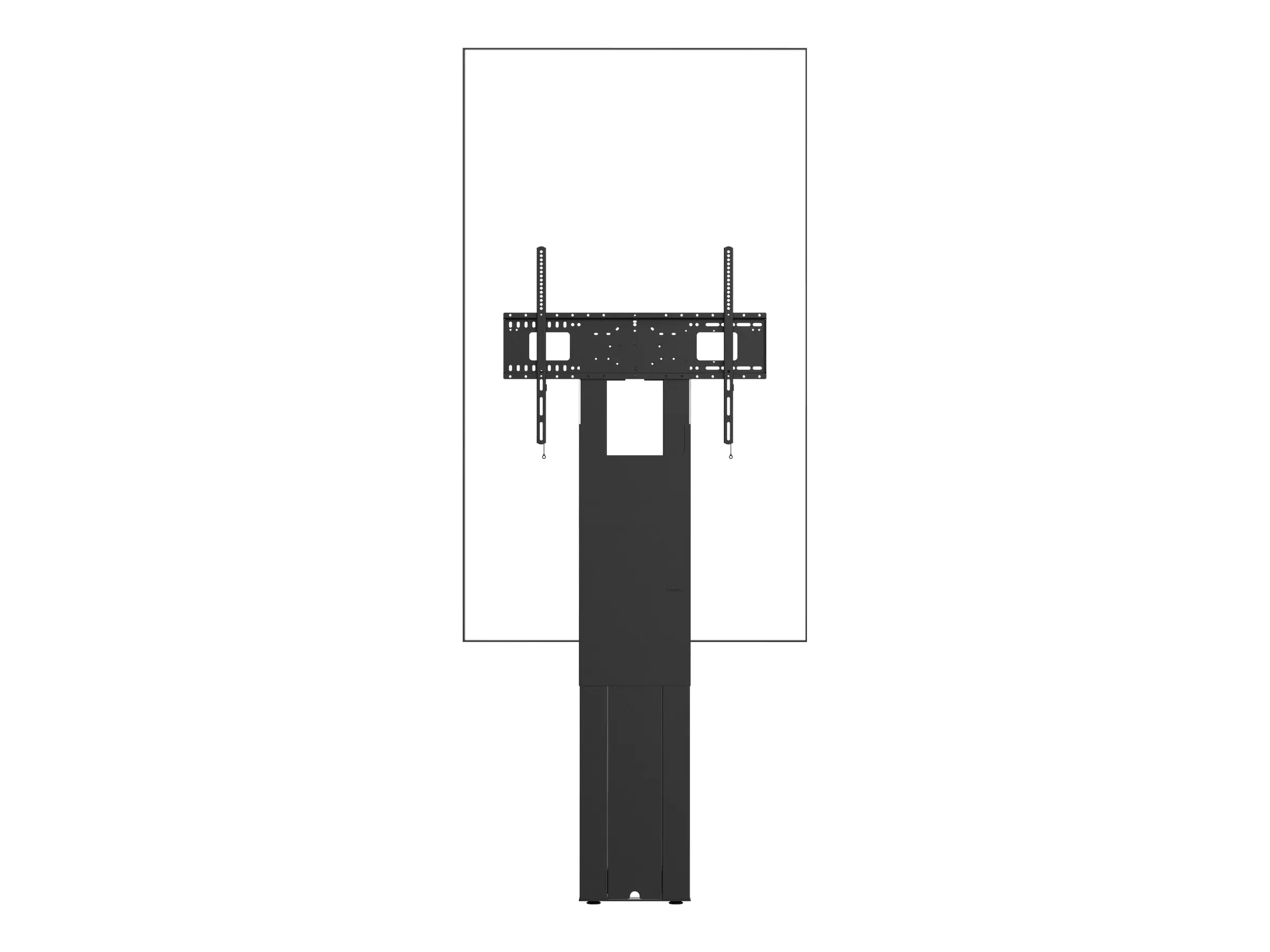 Vision VFM-F51 - Aufstellung - nicht angetrieben - für Flachbildschirm - extra stark - Stahl - mattschwarz - Bildschirmgröße: 120-245 cm (47"-98") - Boden- oder Wandmontage