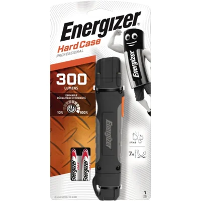 Energizer® Taschenlampe Hard Case Professional 115m 300lm LED 6,5 h AA/Mignon ABS Kunststoff/Stahl/Gummi