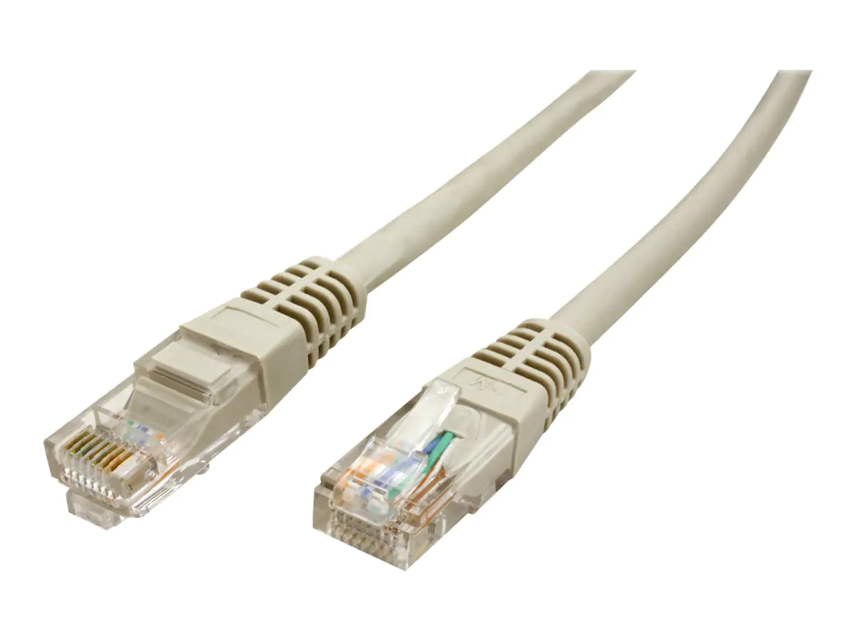 VALUE - Patch-Kabel - RJ-45 (M) zu RJ-45 (M) - 50 cm - UTP - CAT 5e - geformt, verseilt - Grau VALUE - Patch-Kabel - RJ-45 (M) zu RJ-45 (M) - 50 cm - UTP - CAT 5e - geformt, verseilt - Grau