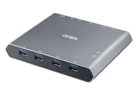ATEN US3311 - KVM-/Audio-/USB-Switch - 4 x USB 3.2 Gen 1 - 2 lokale Benutzer - Desktop