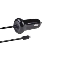 2GO KFZ-Ladegerät 15W USB-C 3.1+ 1x USB-A Spiralkabel sw 795730