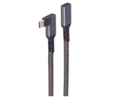 ShiverPeaks USB 3.2 Gen. 2x1 Verlängerung 100 Watt St.C 90°/Bu.C Textil 1.5 - Digital/Daten