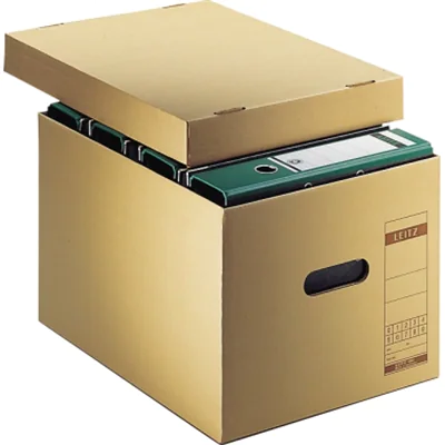 Leitz Archivbox 60810000 DIN A4 max. 7Ordner Pappe natronbraun Leitz Archivbox 60810000 DIN A4 max. 7Ordner Pappe natronbraun
