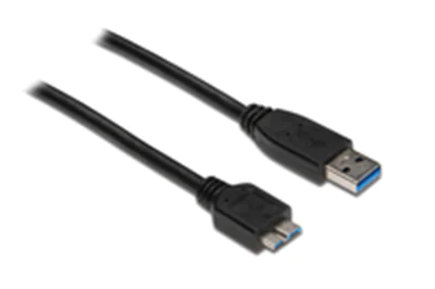 Good Connections Anschlusskabel USB 3.0 Stecker A an Stecker Micro B - schwarz - 3m