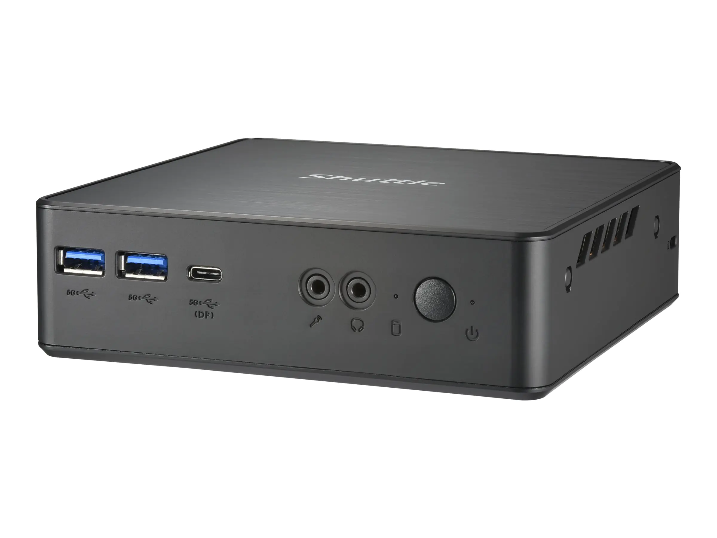 Shuttle XPC nano NC40U7 - Barebone - Mini-PC - 1 x Core i7 1255U / 1.7 GHz - RAM 0 GB - UHD Graphics 620 - 1GbE - Schwarz