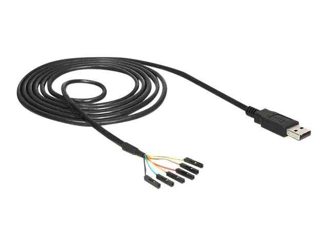 DeLock Converter USB 2.0 > Serial-TTL 6 pin pin header connector individually 1.8 m (3.3 V) - Serieller Adapter - USB - Seriell
