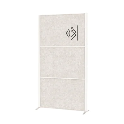 MAUL Stellwand MAULconnecto 100 x 182 cm (B x H) Zweibeinstativ 100 % PES-Fasern, 20 % recycelt hellgrau