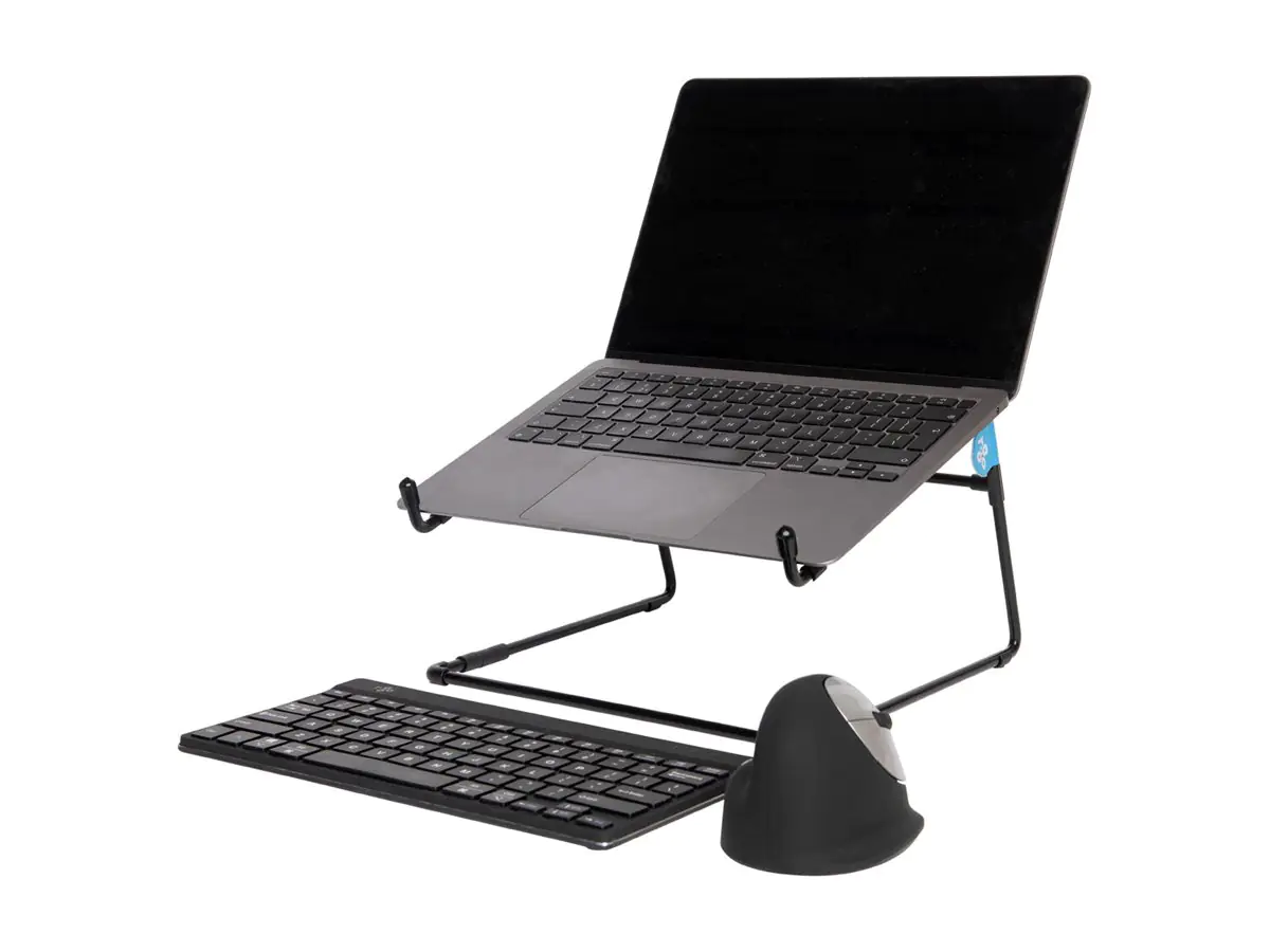 R-Go Laptopständer Steel Office - Notebook-Ständer - 5 kg Traglast - 55.9 cm - 10" - 22" - Schwarz