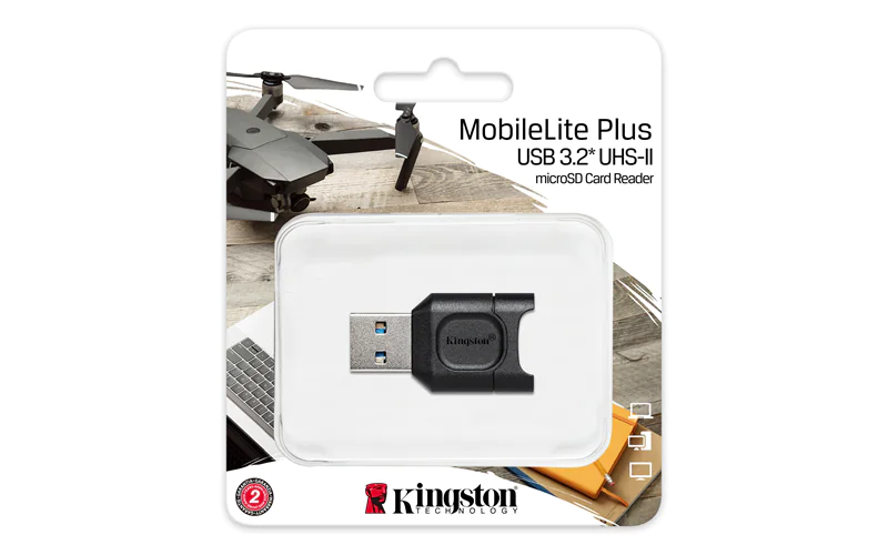 Kingston MobileLite Plus - Kartenleser (microSD, microSDHC, microSDHC UHS-I, microSDHC UHS-II, microSDXC, microSDXC UHS-I, microSDXC UHS-II) - USB 3.2 Gen 1 Kingston MobileLite Plus - Kartenleser (microSD, microSDHC, microSDHC UHS-I, microSDHC UHS-II, microSDXC, microSDXC UHS-I, microSDXC UHS-II) - USB 3.2 Gen 1