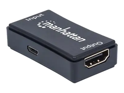 Manhattan HDMI 1080p Repeater, Active, USB-A Powered, Distances up to 45m, Black, Blister